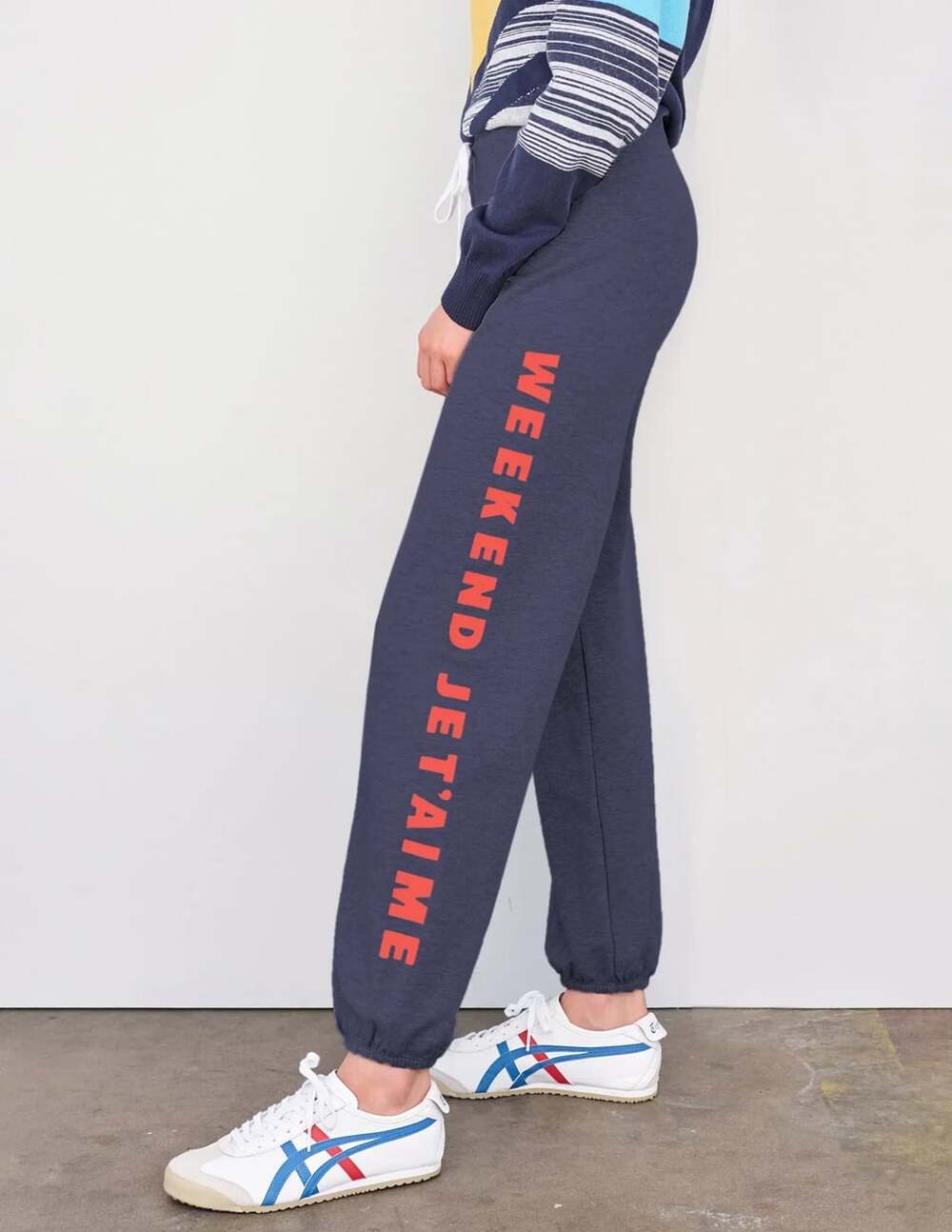 Anthropologie Sundry Women's Large Blue Modal Soft Weekend Lounge Sweatpants
